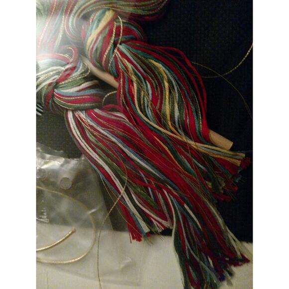 Bell Pull Cross Stitch Kit #1927 Christmas Ornaments finished size 5" x 26" - Picture 3 of 6